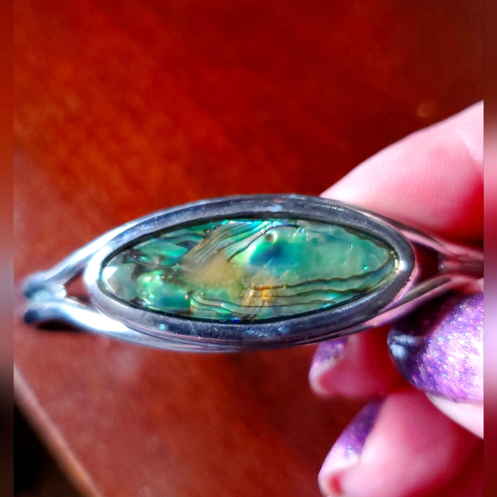 Handmade Abelone Cuff Bracelet